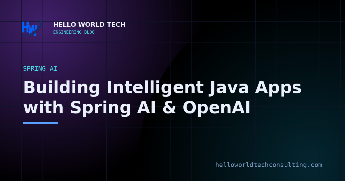 Building Intelligent Java Apps with Spring AI and OpenAI — illustration